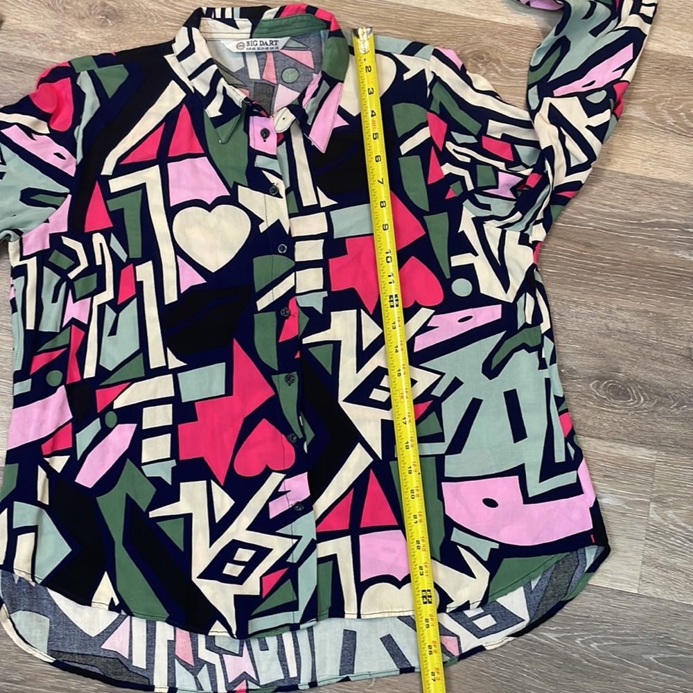 Big Dart Retro Art 90's Y2k Colorful Geometric Pr… - image 8